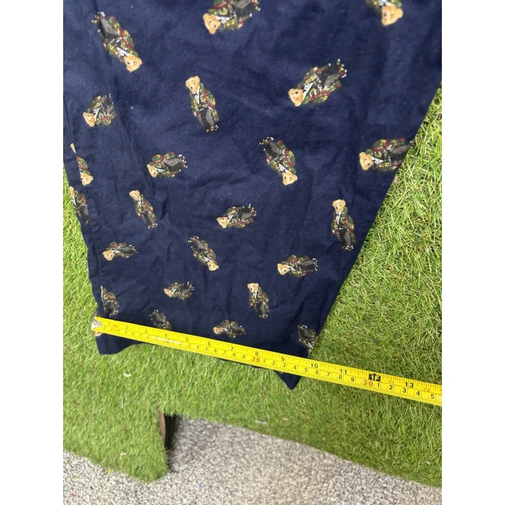 Polo Ralph Lauren Pants Mens 4XT Black Bear Sleepwear Drawstring All Over Tuxedo